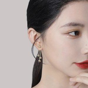 INS Style Classic Metal Ball Pendant earrings